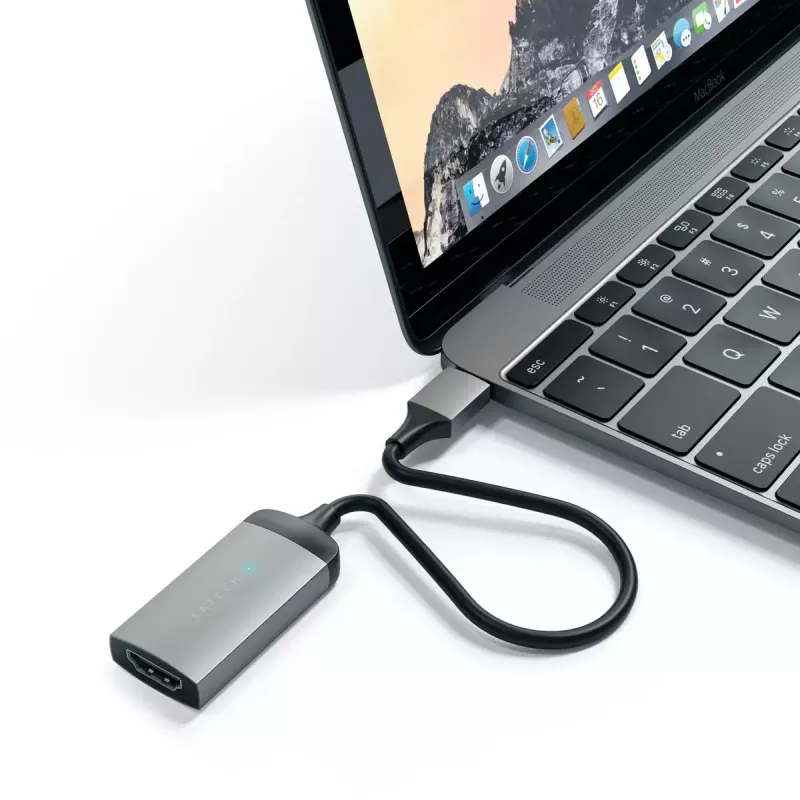 USB-Grafikadapter Satechi ST-TC4KHAM Grau