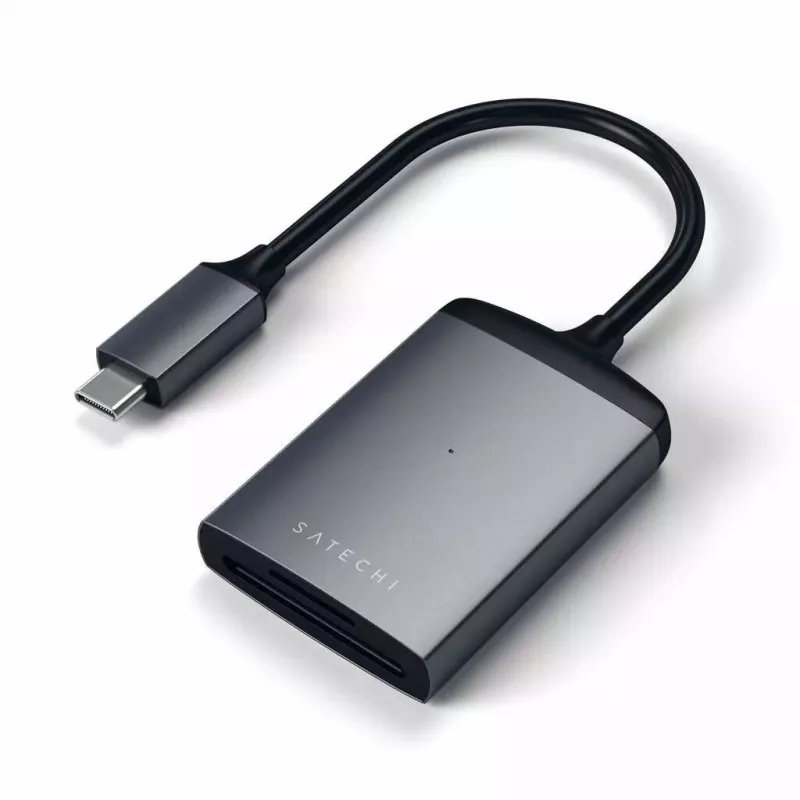 Satechi ST-TCU3CRM Kartenleser USB 2.0 Typ-C – SD, MicroSD, Grau, intern, 312 Mbit/s