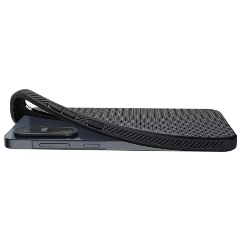 Schutzhülle Spigen Liquid Air für Samsung Galaxy A36 5G, mattschwarz