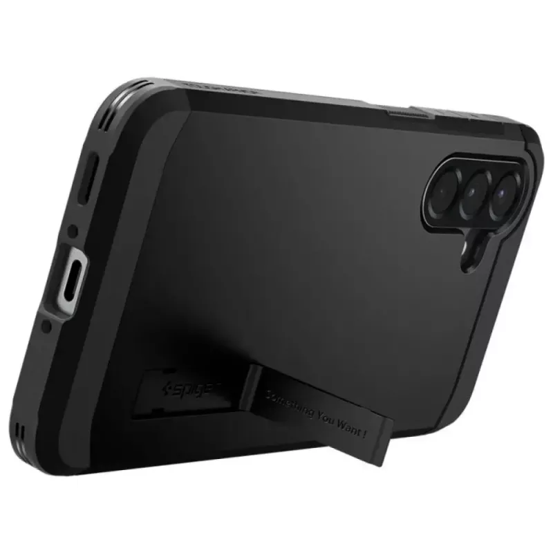 Spigen Tough Armor Hülle für Samsung Galaxy A56 5G – schwarz, zweilagige Schutzabdeckung