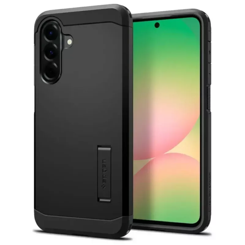 Spigen Tough Armor Hülle für Samsung Galaxy A56 5G – schwarz, zweilagige Schutzabdeckung