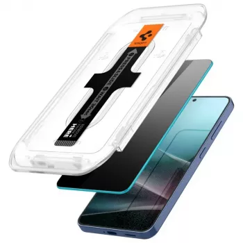 Gehärtetes Sichtschutzglas-Displayschutz Spigen Glas.TR EZ FIT HD für Samsung Galaxy S24/S25 — 2 Stück