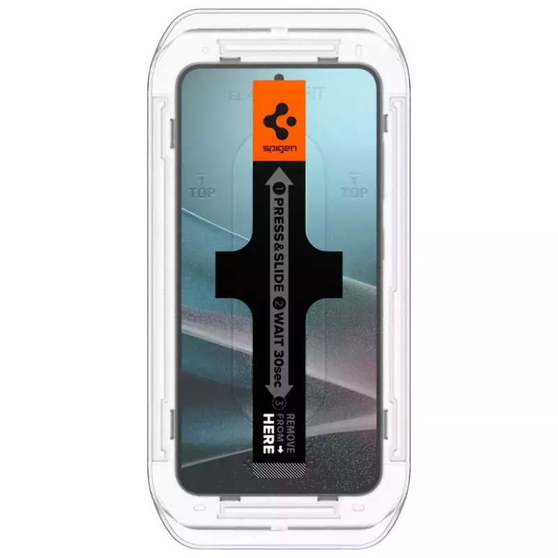 Gehärtetes Sichtschutzglas-Displayschutz Spigen Glas.TR EZ FIT HD für Samsung Galaxy S24/S25 — 2 Stück