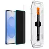 Gehärtetes Sichtschutzglas-Displayschutz Spigen Glas.TR EZ FIT HD für Samsung Galaxy S24/S25 — 2 Stück