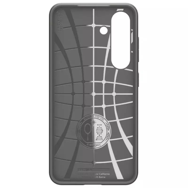 Schutzhülle Spigen Liquid Air für Galaxy S25 — Marble Grau, schlank, stoßdämpfend