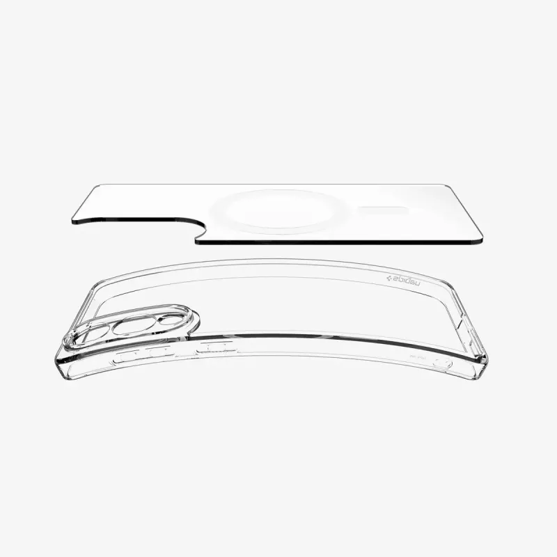 Cover Spigen Galaxy S25 Edge Clear White Transparent 6.7 Zoll