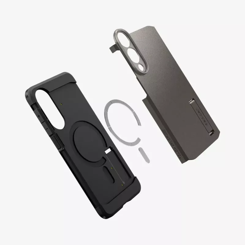 Abdeckung Spigen Galaxy S25 Edge Tough Armor AI MagFit Gunmetal