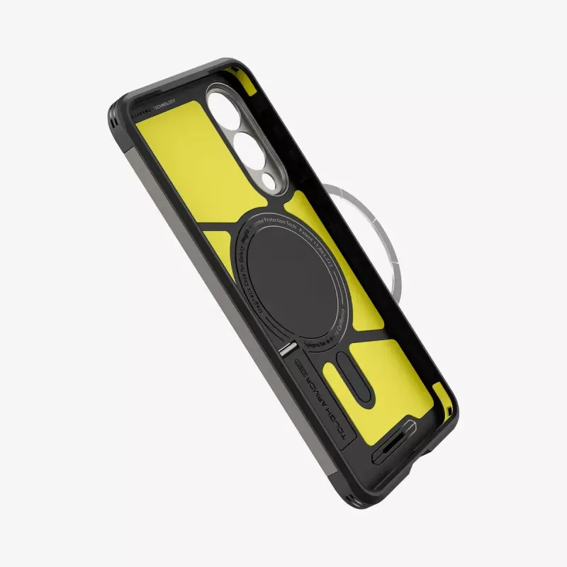 Abdeckung Spigen Galaxy S25 Edge Tough Armor AI MagFit Gunmetal