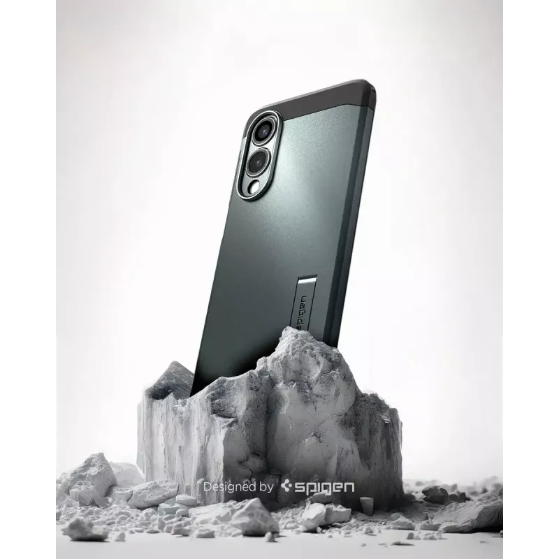 Abdeckung Spigen Galaxy S25 Edge Tough Armor AI Abyss Grün