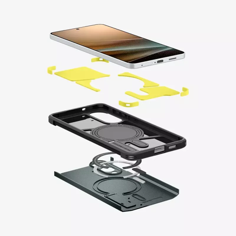 Abdeckung Spigen Galaxy S25 Edge Tough Armor AI Abyss Grün