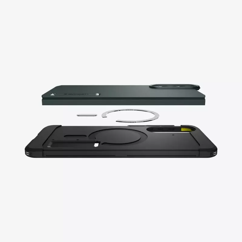 Abdeckung Spigen Galaxy S25 Edge Tough Armor AI Abyss Grün