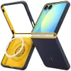 Schutzhülle Spigen Nano Pop Mag für Samsung Galaxy Z Flip 7 — Blueberry Navy, MagSafe-kompatibel