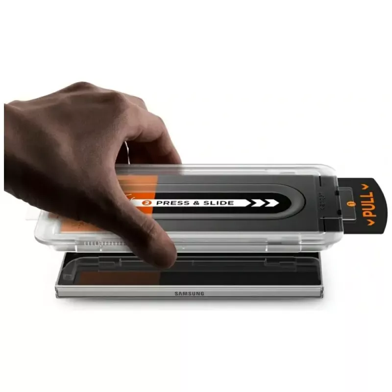 Displayschutzfolie Spigen Glas.TR EZ FIT Pro für Samsung Galaxy Z Fold 7 — transparent, 2 Stück