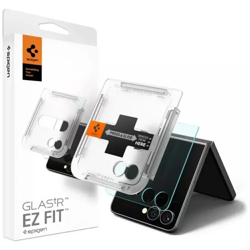 Displayschutzfolie Spigen für Samsung Galaxy Z Flip 7 – HD Clear, schlanke transparente Schutzfolie