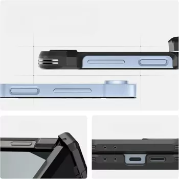 Schutzhülle Spigen Tough Armor Pro Mag für Galaxy Z Flip 7 FE — schwarz