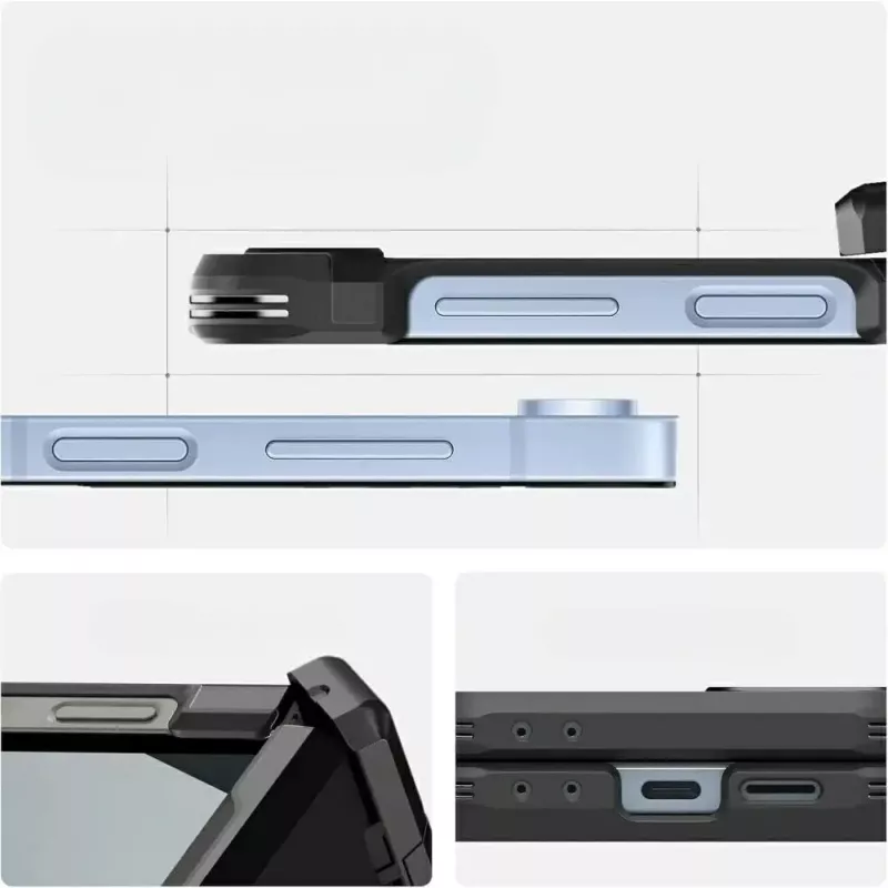 Schutzhülle Spigen Tough Armor Pro Mag für Galaxy Z Flip 7 FE — schwarz