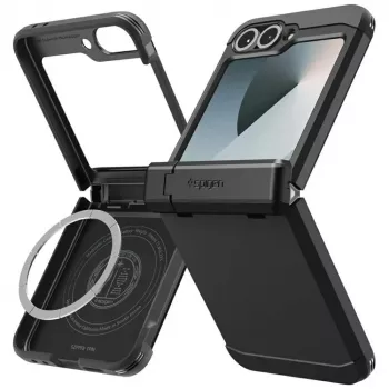 Schutzhülle Spigen Tough Armor Pro Mag für Galaxy Z Flip 7 FE — schwarz
