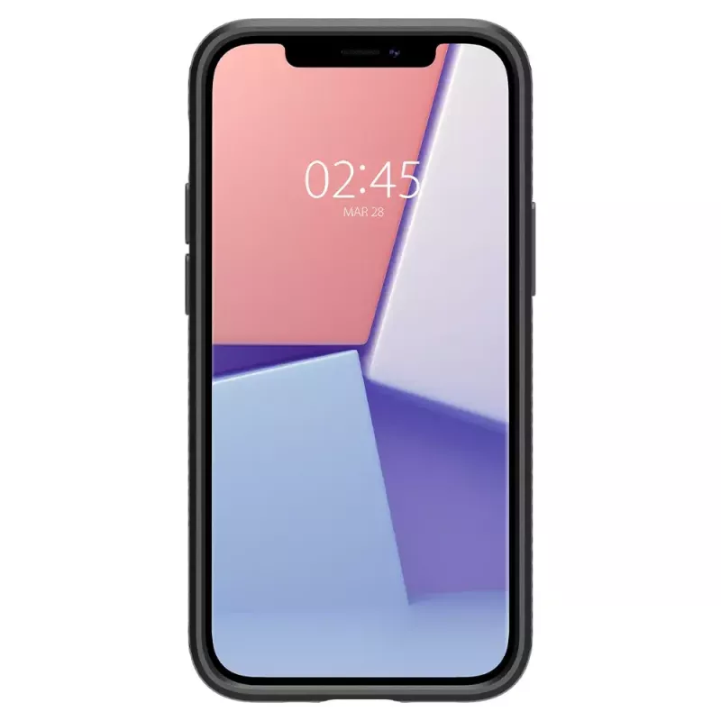 Cover Spigen Liquid Air iPhone 12 12 Pro Schwarz
