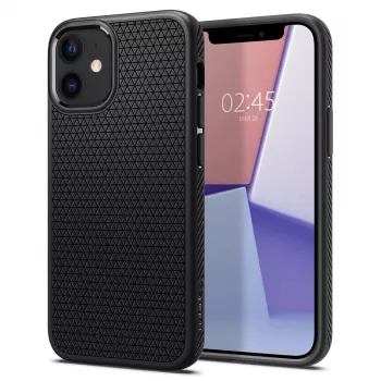 Cover Spigen Liquid Air iPhone 12 12 Pro Schwarz