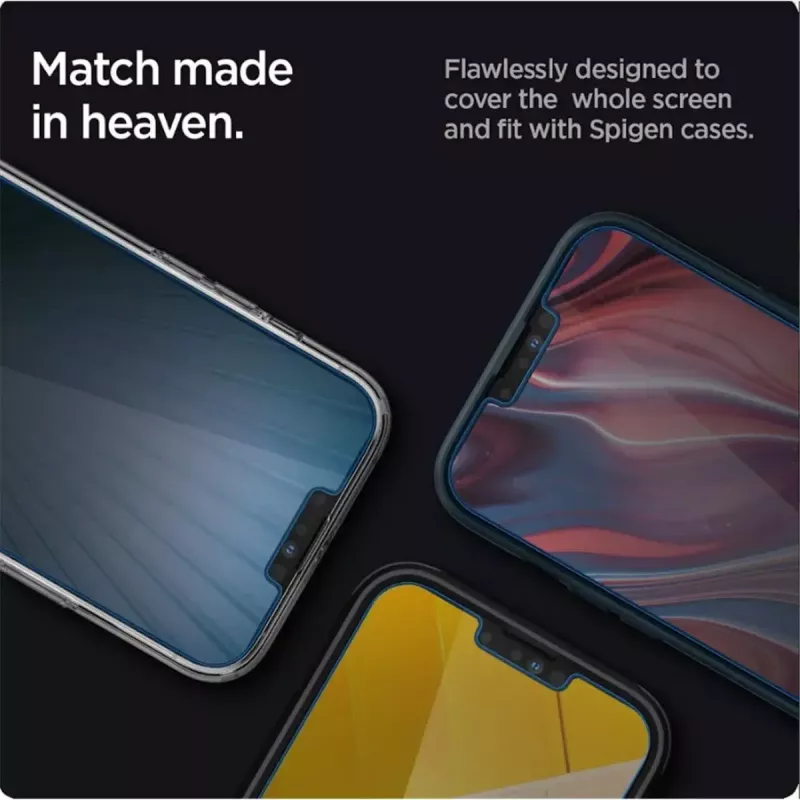 Displayschutz Spigen AGL03391 für Apple iPhone 13/13 Pro aus gehärtetem Glas