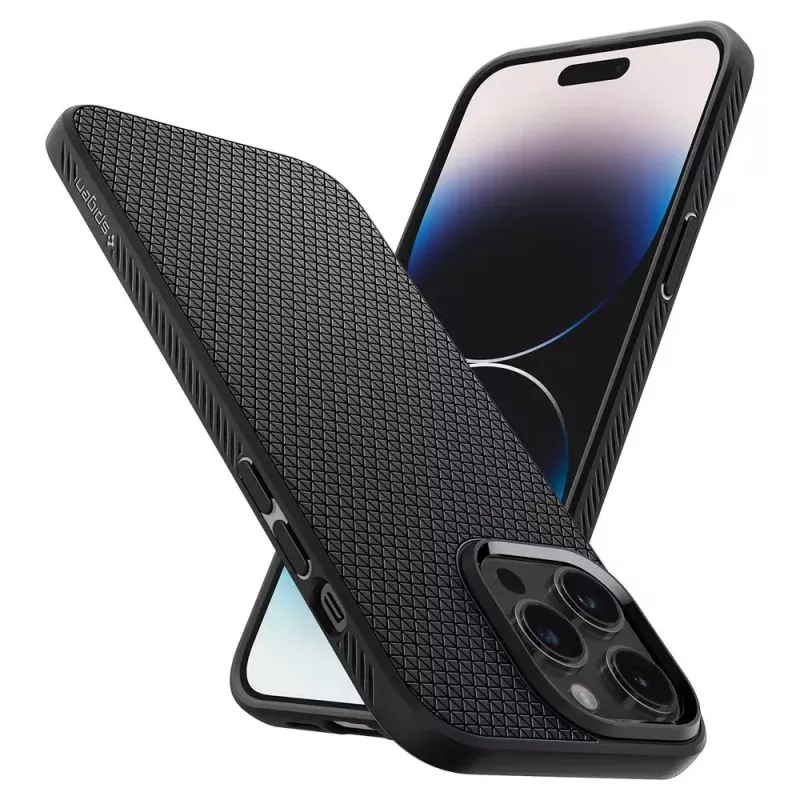 Cover Spigen Liquid Air iPhone 14 Pro Max 17 cm Schwarz