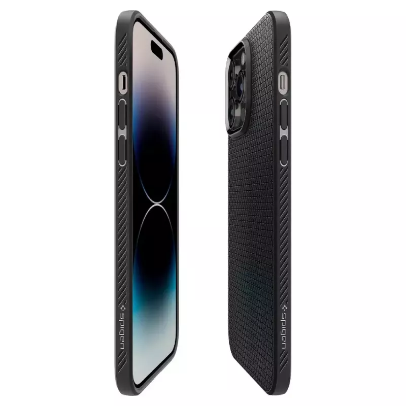 Cover Spigen Liquid Air iPhone 14 Pro Max 17 cm Schwarz