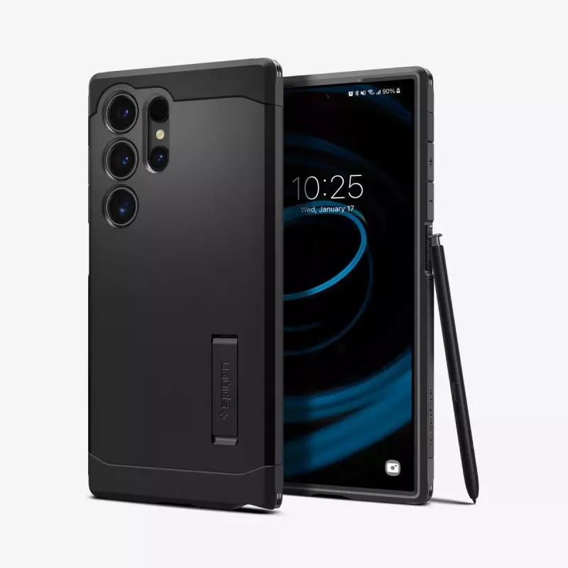 Spigen Tough Armor Handyhülle Schwarz Galaxy S24 Ultra 17,3 cm
