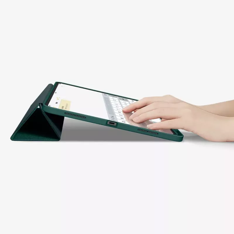 Flip-Case Spigen Urban Fit 33 cm (13 Zoll) für iPad Pro 2024 Grün