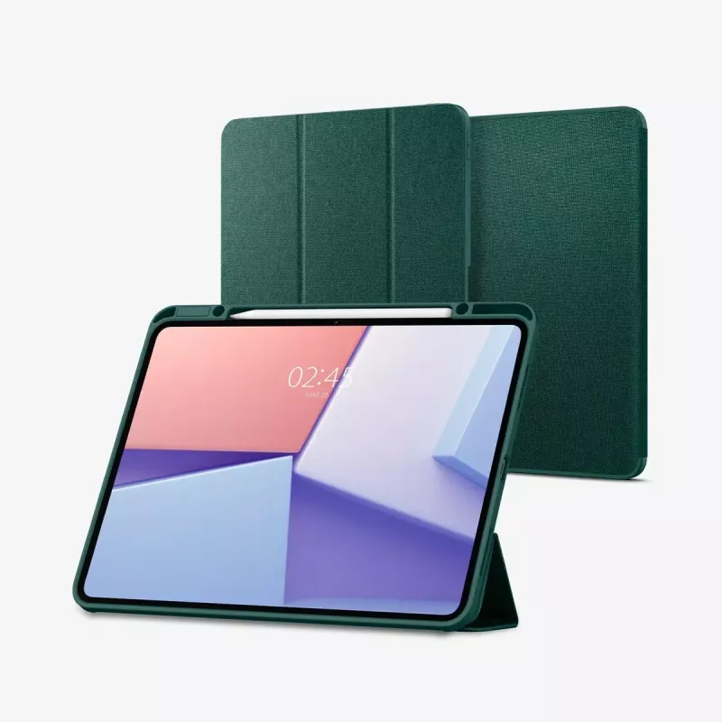 Flip-Case Spigen Urban Fit 33 cm (13 Zoll) für iPad Pro 2024 Grün