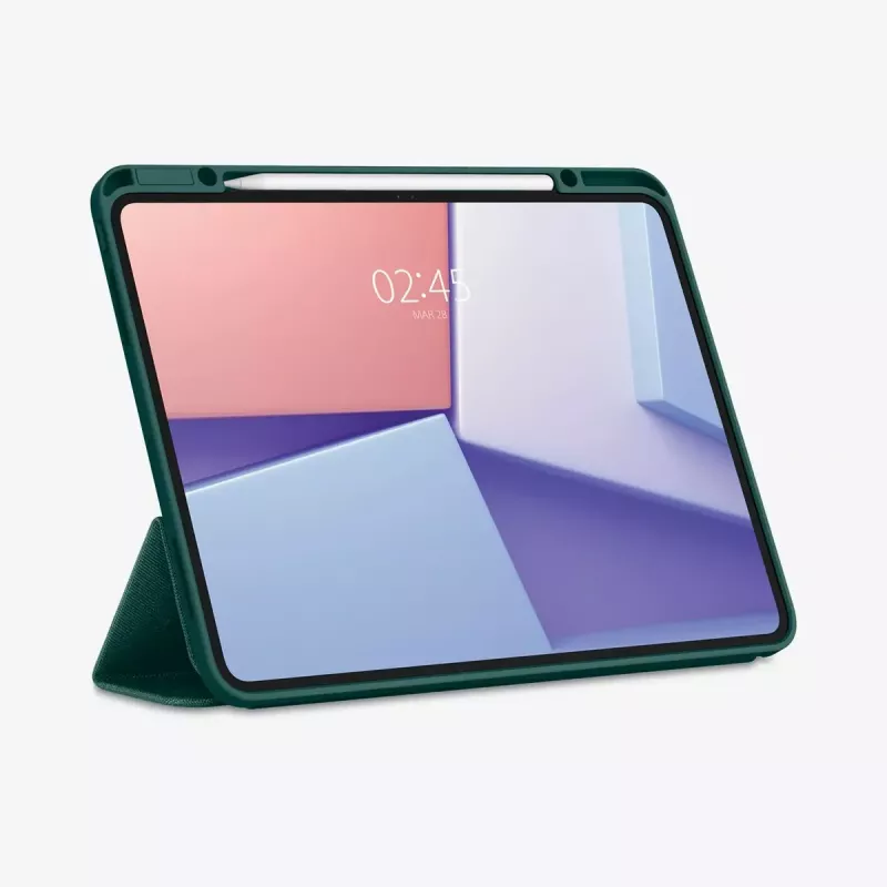 Flip-Case Spigen Urban Fit 33 cm (13 Zoll) für iPad Pro 2024 Grün