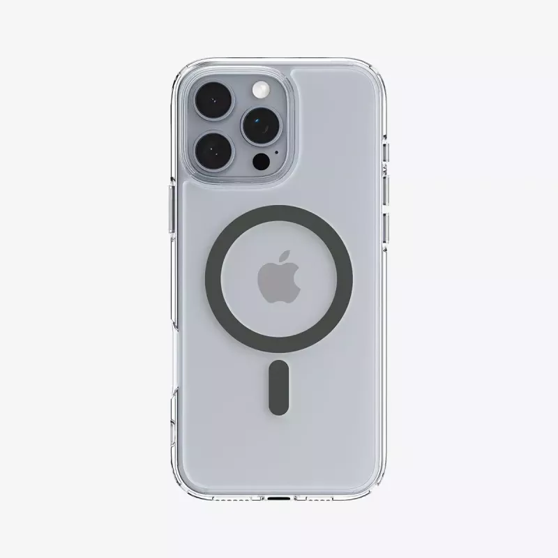 Spigen Ultra Hybrid (MagFit) Handyhülle 17,5 cm Graphit Transparent