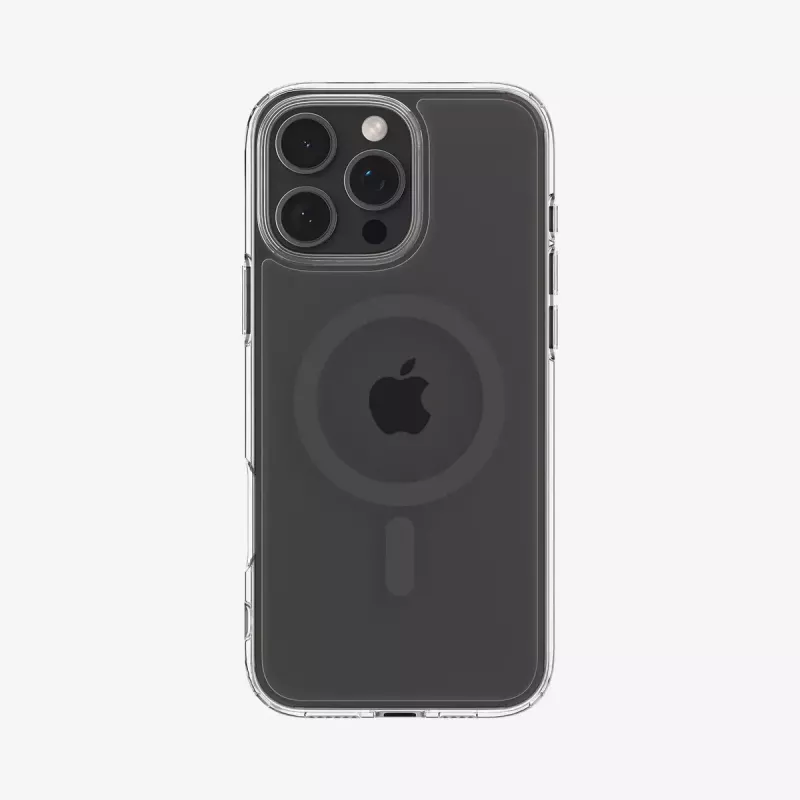Spigen Ultra Hybrid (MagFit) Handyhülle 17,5 cm Graphit Transparent
