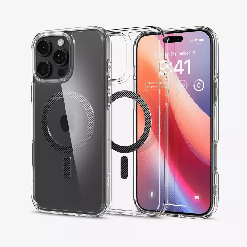 Spigen Ultra Hybrid (MagFit) Handyhülle 17,5 cm Transparent