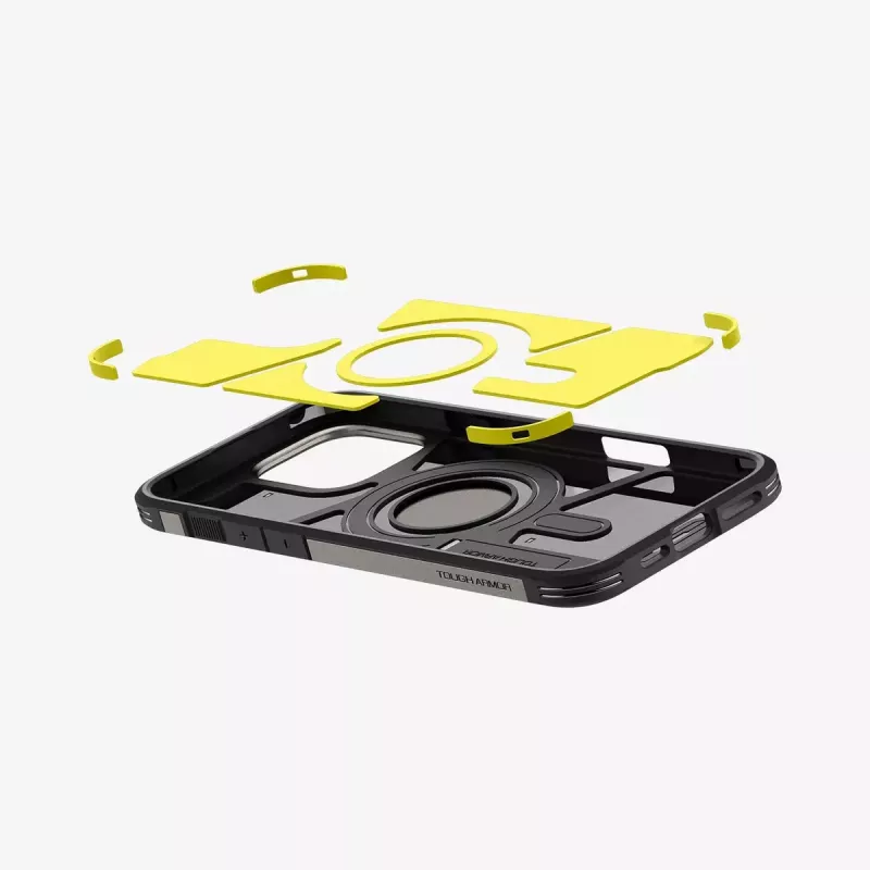 Spigen Tough Armor AI MagFit Handyhülle Hülle Grau 17,5 cm