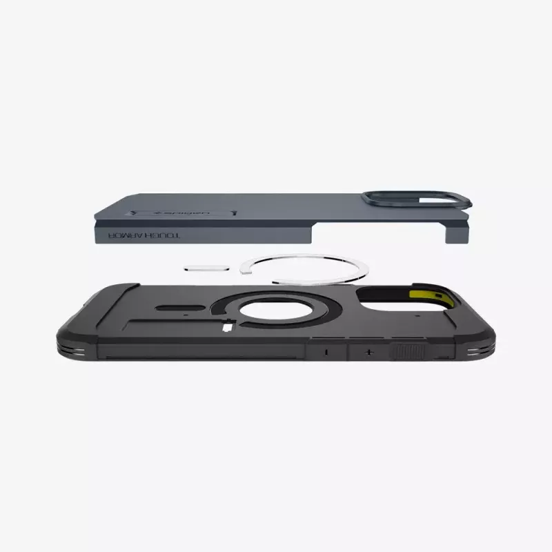 Spigen Tough Armor AI Handyhülle Abdeckung Grau für iPhone 16 Pro Max