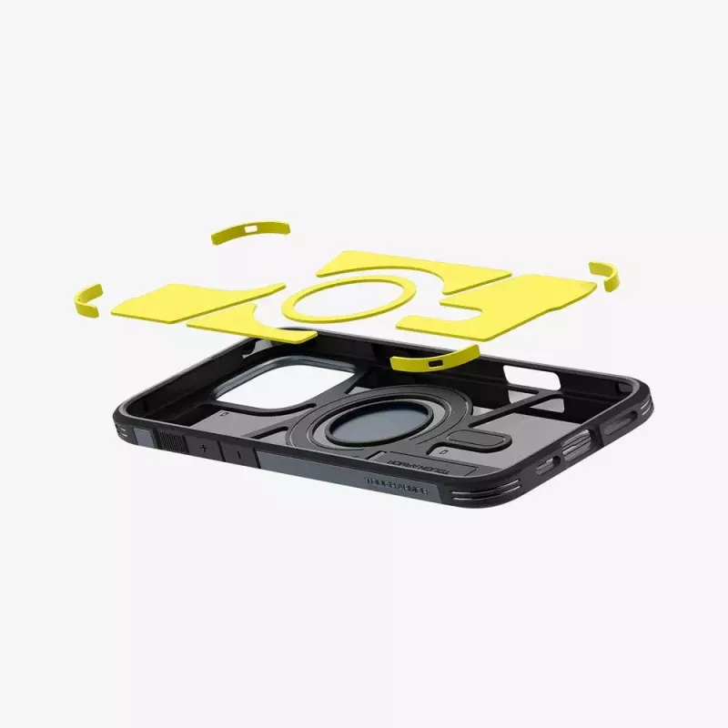 Spigen Tough Armor AI Handyhülle Abdeckung Grau für iPhone 16 Pro Max