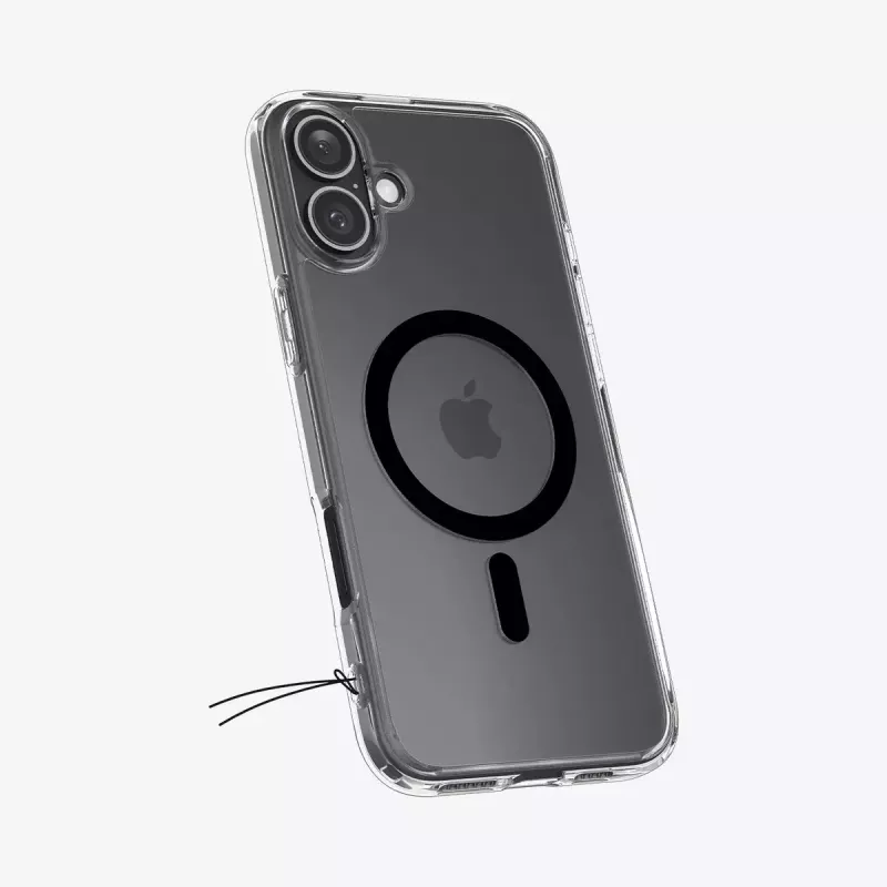 Spigen Ultra Hybrid (MagFit) Handyhülle Hülle Schwarz Transparent für iPhone 16 Plus