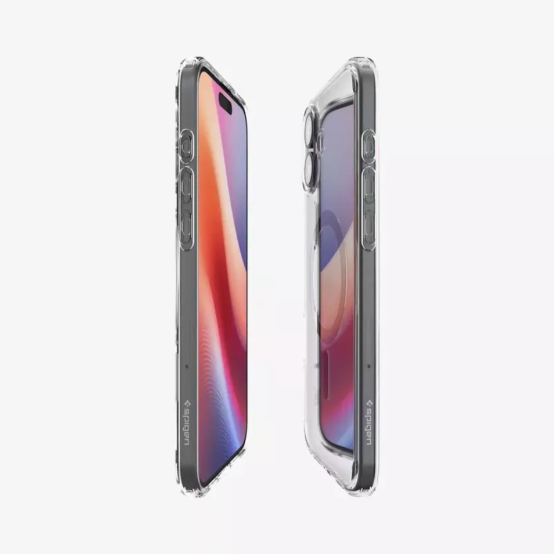 Spigen Ultra Hybrid (MagFit) Handyhülle Hülle Schwarz Transparent für iPhone 16 Plus