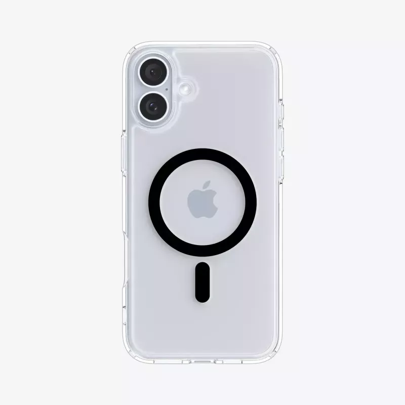 Spigen Ultra Hybrid (MagFit) Handyhülle Hülle Schwarz Transparent für iPhone 16 Plus