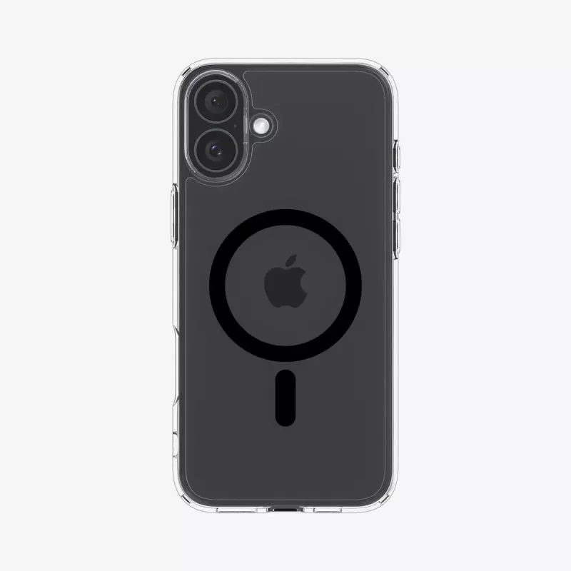Spigen Ultra Hybrid (MagFit) Handyhülle Hülle Schwarz Transparent für iPhone 16 Plus