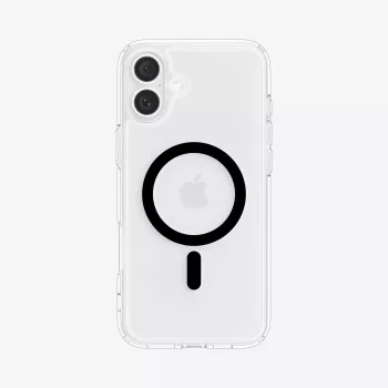 Spigen Ultra Hybrid (MagFit) Handyhülle Hülle Schwarz Transparent für iPhone 16 Plus