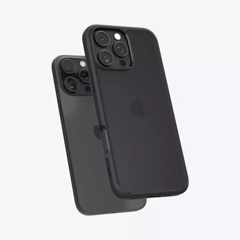 Spigen Ultra Hybrid Handyhülle Schwarz für iPhone 16 Pro 6,3 Zoll