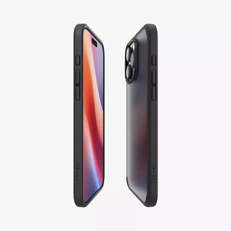 Spigen Ultra Hybrid Handyhülle Schwarz für iPhone 16 Pro 6,3 Zoll