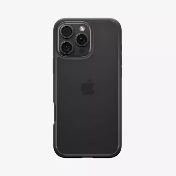 Spigen Ultra Hybrid Handyhülle Schwarz für iPhone 16 Pro 6,3 Zoll