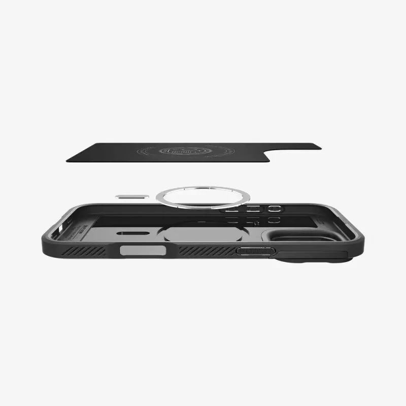 Spigen Optik Armor Handyhülle Cover Schwarz für iPhone 16 Pro
