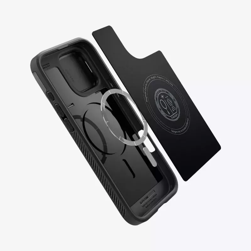 Spigen Optik Armor Handyhülle Cover Schwarz für iPhone 16 Pro