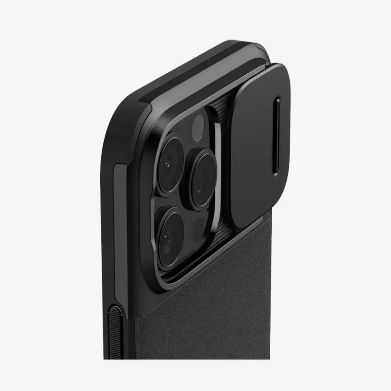 Spigen Optik Armor Handyhülle Cover Schwarz für iPhone 16 Pro