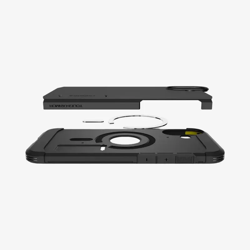 Spigen Tough Armor AI (MagFit) Handyhülle Cover Schwarz 15,5 cm