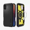 Spigen Tough Armor AI (MagFit) Handyhülle Cover Schwarz 15,5 cm