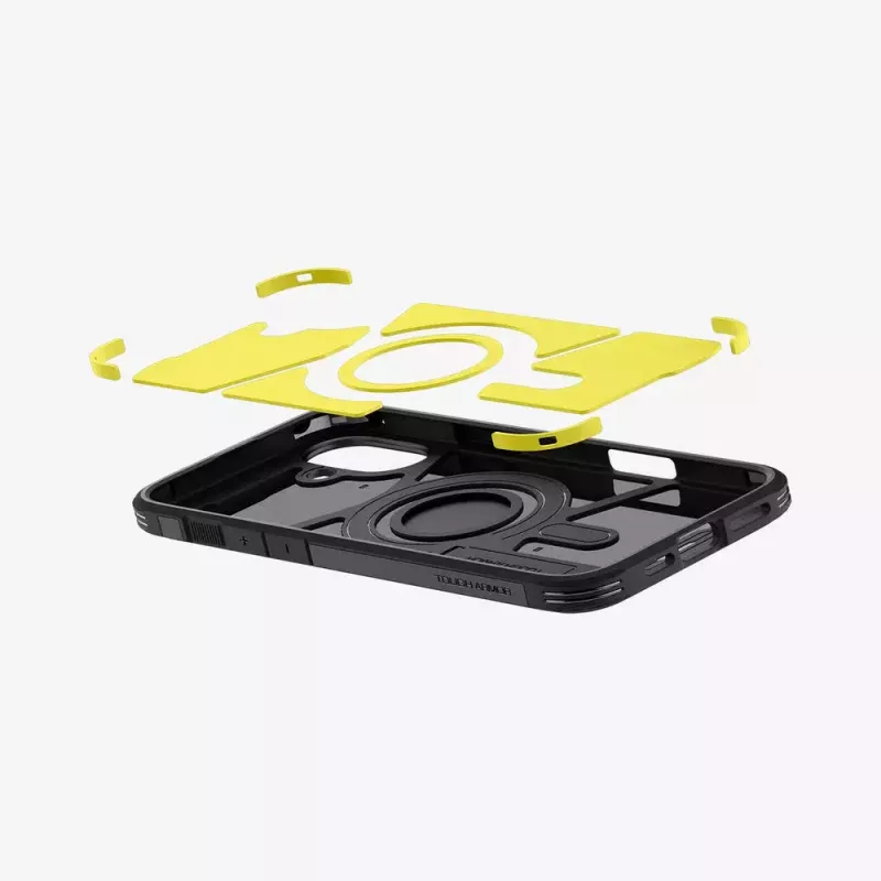Spigen Tough Armor AI (MagFit) Handyhülle Cover Schwarz 15,5 cm